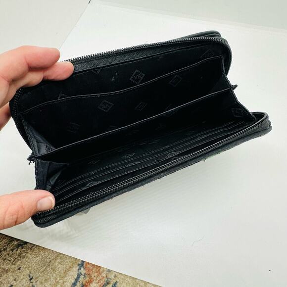 Vera Bradley Women's Floral Print Turnlock Havana Rosie Wallet - Picture 5 of 9